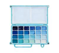 Watercolor Palettes, 24-Well Painting Accessory Tray, Watercolor Paint Mixing Station for Kids Adults Artists Beginners Students Teachers, Portable Design for Studio Outdoor Classes Park Garden
