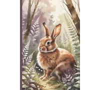 Watercolor Rabbit Journal - 6x9, 120 Blank Pages | Woodland Creatures Collection | Cute Animals | Perfect to use for Writing and Crafting Projects
