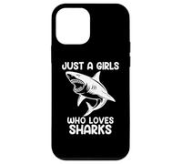 Watercolor Shark Sea Ocean Fish Just a girl who loves sharks Coque pour iPhone 12 mini