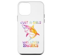 Watercolor Shark Sea Ocean Fish Just a girl who loves sharks Coque pour iPhone 12 mini