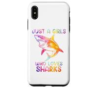 Watercolor Shark Sea Ocean Fish Just a girl who loves sharks Coque pour iPhone XS Max