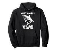 Watercolor Shark Sea Ocean Fish Just a girl who loves sharks Sweat à Capuche