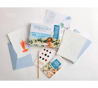 Watercolor the Easy Way Paint-your-own Watercolor Cards Coastal: Notecard Paint Kit With Paint and Brush Included
