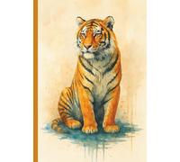 Watercolor Tiger Composition Notebook: Wild Animal Writing Journal for Kids Teens Students and Big Cat Fans for School Notes Creative Ideas and Daily Reflections