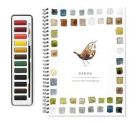 Watercolor Workbooks, Beginner-Friendly Birds Watercolor Workbooks, 12 Colors Watercolors Paint Set with Paint Brush, Art Crafts Painting Supplies, Water color Book for Kids Adults Teens(Birds)