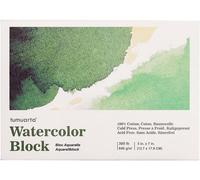 Watercolour Pad 640 Gsm 100% Cotton 5" X 7" Natural White Acid Free Cold Pressed Sketchbook And Sketchbook Mixed Media For Watercolor And Acrylic