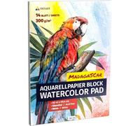 Watercolour Paper A2-14 Sheets 300 G/M² ¿ Watercolour Pad A2 Watercolour Pad 300 G ¿ Drawing Material For Painting Watercolour Sketch Pencils Pastel Markers
