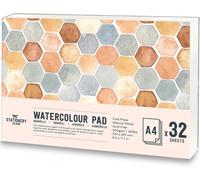 Watercolour Paper A4 300 G, 32 Sheets Watercolour Notebook, Watercolour Pad, A4 Paper, Premium Double Texture. Paper For Watercolor, Drawing And Sketching. Watercolour Drawing Pad