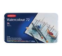 Derwent - Crayons aquarellables - Boîte métallique - 72 unités multicolores pour enfants