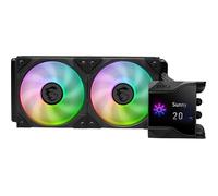 Watercooling CPU - MSI - Coreliquid D240 - Pompe avec ventilateur 60 mm - 2 ventilateurs 120 mm ARGB - Écran 2 4""