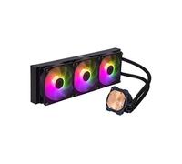 Cooler Master MasterLiquid 360L Core ARGB (2023) Watercooler pour Processeur - Pompe à Double Chambre Gen S, Radiateur & Ventilateurs ARGB 120mm Supérieurs, Brackets LGA 1700 & AM5 - Noir