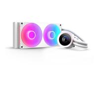 NZXT Kraken Plus 240 RGB - Refroidisseur Liquide AIO pour CPU - Radiateur 240mm - Ventilateur à Cadre Unique F240 RGB - Écran LCD carré 1,54" - AMD® AM5, AM4 - Intel® LGA 1851/1700, 1200/115X - Blanc