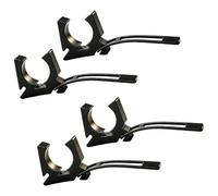 Watercraft Ensemble de clips de rangement pour pagaie avec ouverture | Support de vitesse ouvert en C avec base allongée pour rangement et accès au kayak