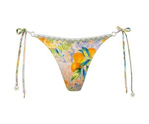 Watercult - Women's Dolce Whimsy Low Bikini Bottoms - Bas de maillot - 44 - orange / pastels