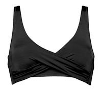 Watercult - Women's Shimmering Solids Cross-Over Bikini Top - Haut de maillot - 36 - Cup: C - deep black