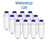 Waterdrop Cartouches filtrantes, remplacement du filtre à eau De'Longhi® DLSC002, Compatible avec De'Longhi® Magnifica® S, Eletta® Explorer (12)