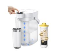 Waterdrop ED11W Distributeur Filtrant Électrique Anti-Calcaire, 3 Mois | 3,5 L, Réduit Calcium, Magnésium et 70+ Autres Contaminants, Système Filtrant de Comptoir, Carafe Filtrante