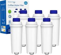 Waterdrop Filtre, Remplacement pour Filtre à Eau De'Longhi® DLSC002, 6 Pack