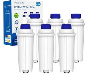 Waterdrop Filtre, Remplacement pour Filtre à Eau De'Longhi® DLSC002, 6 Pack