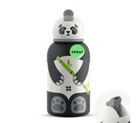 waterdrop® Gourde Enfant Inox 400ml - Bouteille Isotherme Réutilisable, Gourde d’Eau Anti-Fuite avec Paille, Parfaite pour École et Activités Sportives