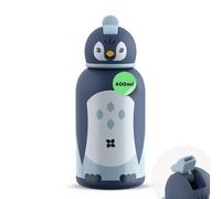 waterdrop® Gourde Enfant Inox 400ml - Bouteille Isotherme Réutilisable Sans BPA, Gourde d’Eau Anti-Fuite avec Paille, Parfaite pour École et Activités Sportives