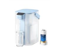Waterdrop Instant Eletric Carafe filtrante 3,5 l 3 mois Système d'eau potable pour l'extérieur Réduit le chlore, le plomb, le mercure, PFAS, PFOA/PFOS, Bleu clair (avec 1 filtre 757)