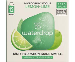Waterdrop Microdrink Focus Cubes D’Hydratation Avec Vitamines Citron Et Citron Vert 12 Portions