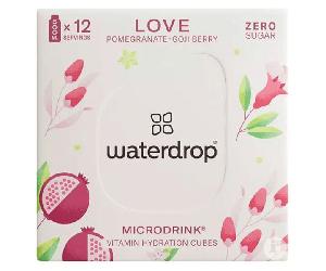 Waterdrop Microdrink Love et Hydratation Saveur Pomme Grenade 12 Cubes Pour Eau