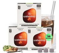 waterdrop® Original Cola - Dernière Chance - 36 Boissons en Cube, Pastilles Effervescentes, Doda à la noix de Kola et de Vitamines Sans Sucre, Eau Aromatisée