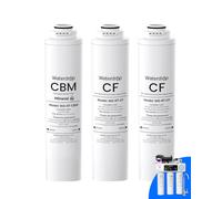 Waterdrop RT-2CFCBM Filtre, pièce de rechange pour le système de filtration d'eau par osmose inverse sans réservoir Waterdrop T3-M ( * + * ), pack d'un an