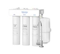 Waterdrop T3-T 220 GPD Système d'Osmose Inverse à 7 Étapes avec Reminéralisation, Rapport Eau Pure/Rejet de 2:1, Certifié NSF/ANSI 372, Filtre à Eau par Osmose Inverse sous Évier avec Réservoir