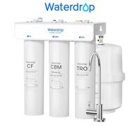 Waterdrop T3-T 220 GPD Système d'Osmose Inverse à 7 Étapes avec Reminéralisation, Rapport Eau Pure/Rejet de 2:1