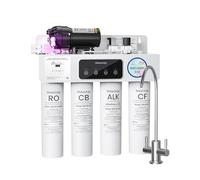 Waterdrop T4-A Sistema Ósmosis Inversa Alcalina pH+, Doble Flujo Sistema Filtrado de Agua RO sin Tanque, 450 GPD, Certificado NSF/ANSI 372, Filtración de 10 Etapas, Relación Agua Pura-Desagüe de 2:1