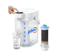 Waterdrop WD-ED11L Distributeur de filtre à eau rechargeable alcaline 3,5 L 6 étapes instantanées, eau alcaline minéralisée saine, système de comptoir portable, ne réduit pas le TDS