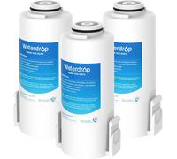 Waterdrop WD-EDFX Lot de 3 filtres de rechange pour carafe filtrante rechargeable Waterdrop WD-ED61W, WD-ED61B longue durée de vie de 78 litres, efficacité de filtration x10, réduit 98 % du chlore et