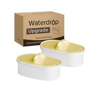 Waterdrop WD-PF01A-P Lot de 2 filtres de rechange certifiés NSF 53, 42 et 372 pour tous les carafes Waterdrop et système de filtration du distributeur, réduit les PFAS, PFOA/PFOS, chlore, cadmium,