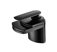Waterfall Bathroom Sink Faucet Basin Taps Bathroom Brass Waterfall Basin Faucet Hot and Cold Bathroom Basin Faucet-Black