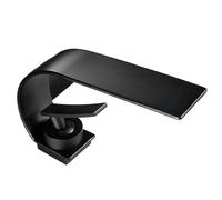 Waterfall C Crescent Moon Curved Hot And Cold Faucet Washbasin Creative Bathroom Toilet Wash Basin Under Basin(Electroplating)