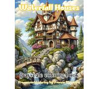waterfall houses: A Dreamworld Coloring Journey through Magical Homes and Cascading Waters