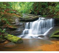 Waterfall, Rideau Imprimés 180x160 Cm, 2 Parts - Enfants