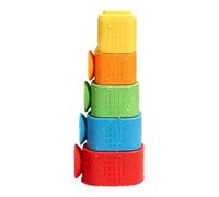 Waterfall Stacking Cups Bathtub Game 5 Pieces Suction Bath Toys Shower Kits