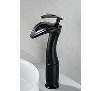 Waterfall Toilet Salle de bain Faueuse de bassin Robinet en argent, modèle haut blanc LWX