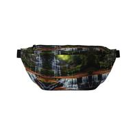 Waterfall View Sac banane polyvalent léger respirant et réglable pour voyage, cyclisme et utilisation quotidienne