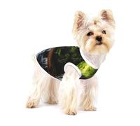 Waterfall View T-shirt extensible pour chien, doux, frais et sans manches à rayures, vêtements respirants pour chiot, chaton, chat de taille S
