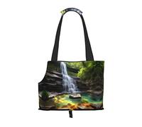 Waterfall Views Sac à bandoulière pour animal domestique avec imprimé spécialement conçu pour les petits chiens et chats, bandoulière et sac à main multifonctions