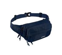 WATERFLY Grand sac banane pour homme et femme avec 5 poches zippées, sangle réglable, pour voyage, cyclisme, course à pied, randonnée, Bleu marine, 9.06 x 5.11 x 3.54 inches, Sac banane avec plusieurs