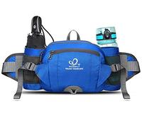Waterfly Sac Banane de Sport, Sac Ceinture Banane Homme Femme avec Porte Bouteille (Bleu)