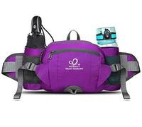 Waterfly Sac Banane de Sport, Sac Ceinture Banane Homme Femme avec Porte Bouteille (Violet)