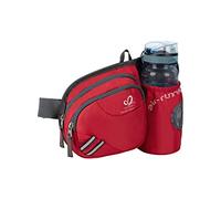 Waterfly Sac Banane Homme et Femme Sacoche Banane de Sport Ceinture de Course avec Porte Bouteille