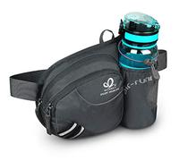 Waterfly Sac Banane Homme et Femme Sacoche Banane de Sport Ceinture de Course avec Porte Bouteille